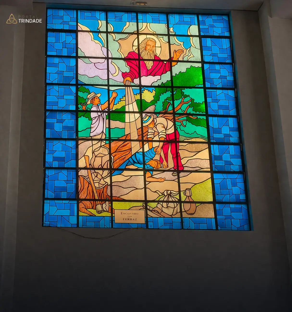 Vitral do Santuário Basílica do Divino Pai Eterno